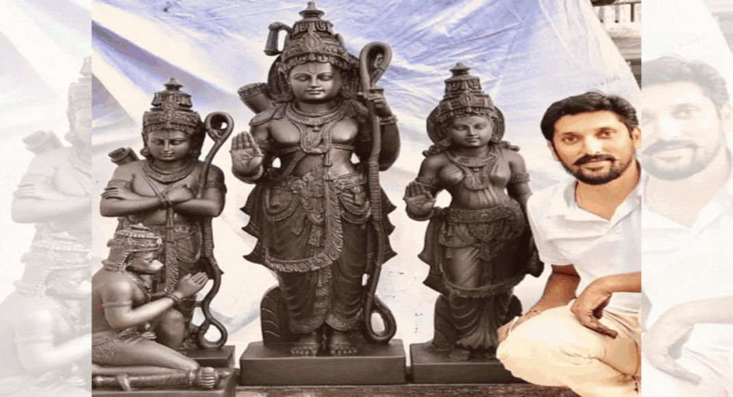 Ayodhya News 51inch black stone idol of 5yearold Ram by Mysuru