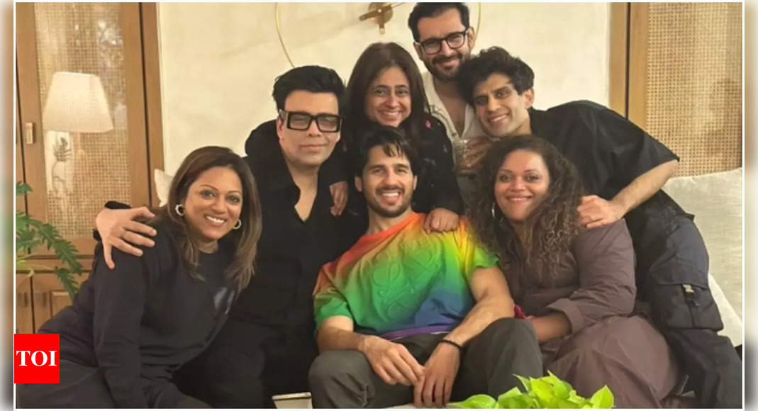 Sidharth Malhotra Celebrates 39th Birthday In Style With Karan Johar Shakun Batra And Friends 