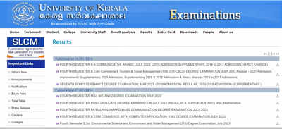 Kerala University Result 2023 declared for Semester 4 & 7 at keralauniversity.ac.in, direct link here