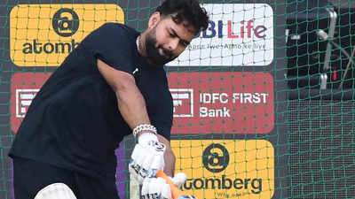 Rishabh Pant bats at nets, shows improved fitness; links with India teammates