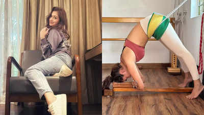 Payal Rajput shows off her fitness routine, shares stretching poses with fans