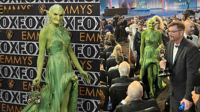 The Green Goblin hits the Emmy red carpet: Mysterious guest grabs all the attention
