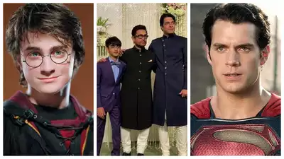 Netizens feel Aamir Khan's elder son Junaid Khan looks like 'Superman' while his younger son Azad Khan looks like 'Harry Potter' - See photo