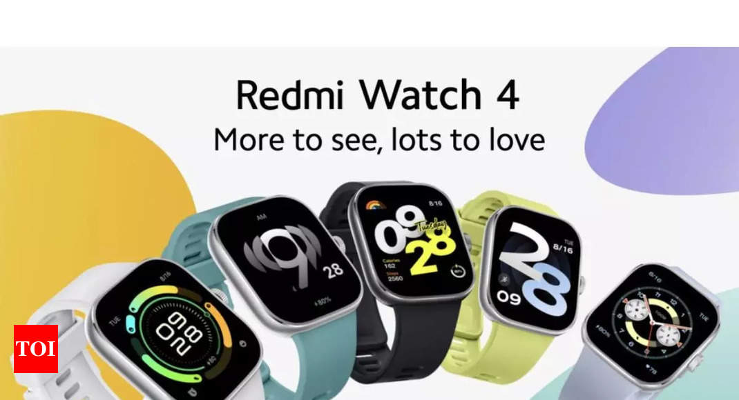 Redmi Watch 4 smartwatch with 20 days battery life launched globally -  Times of India