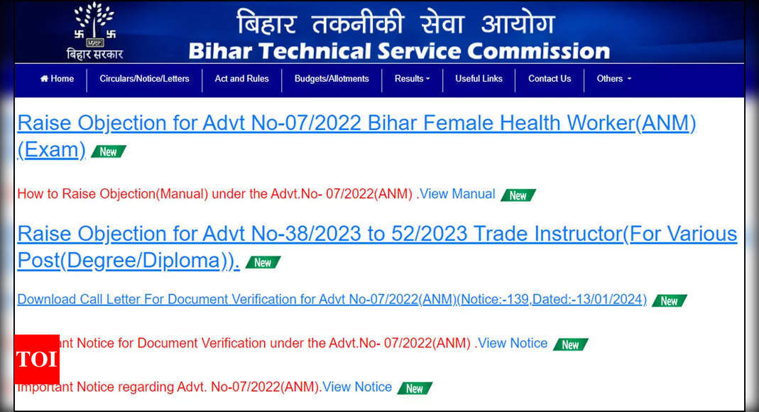 BTSC ANM Recruitment Answer Key 2024: Download Now |