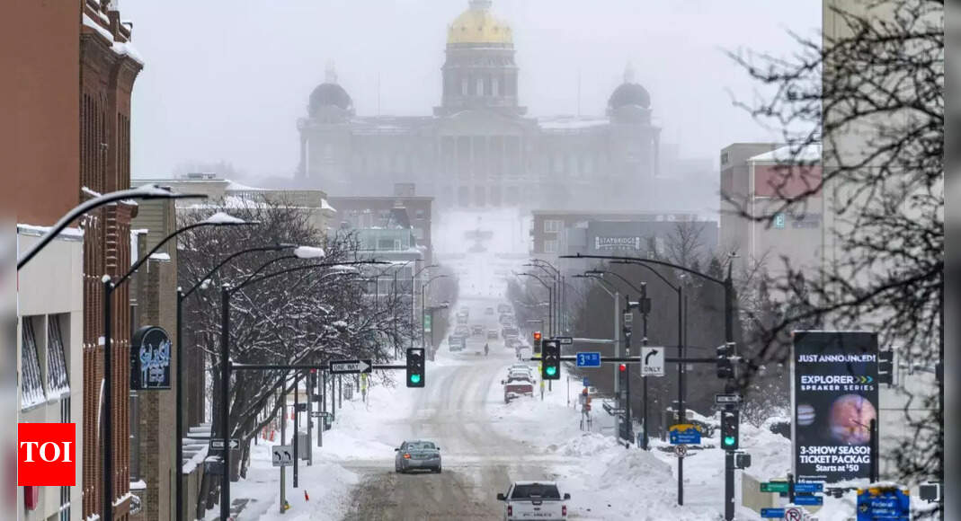 Dangerously Cold Temperatures Grip US, Disrupting Schools and Flights | World News &ndash; Times of India