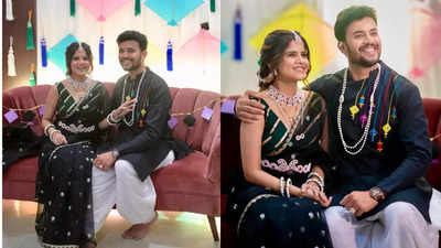 Here's how Amruta Deshmukh and Prasad Jawade dazzled in black outfits on their first Makarsankrant celebration, see pics