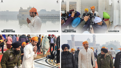 In pictures: Varun Tej visits the Golden Temple in Amritsar ahead of visiting the Wagah border