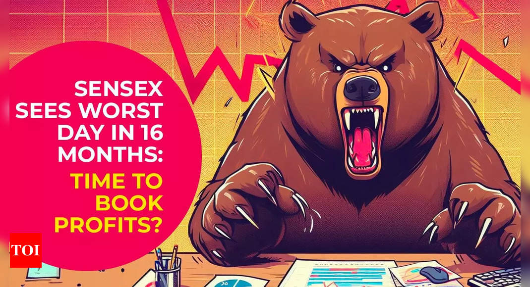 Stock market today: BSE Sensex sees worst single-day crash in 16 months, is market rally taking a breather? | India Business News – Times of India