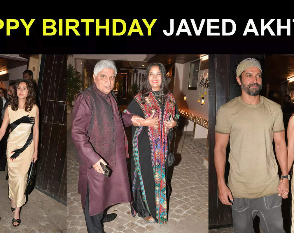 
Anil Kapoor hosts a star-studded birthday bash for Javed Akhtar; Shibani Dandekar's dress steals the show
