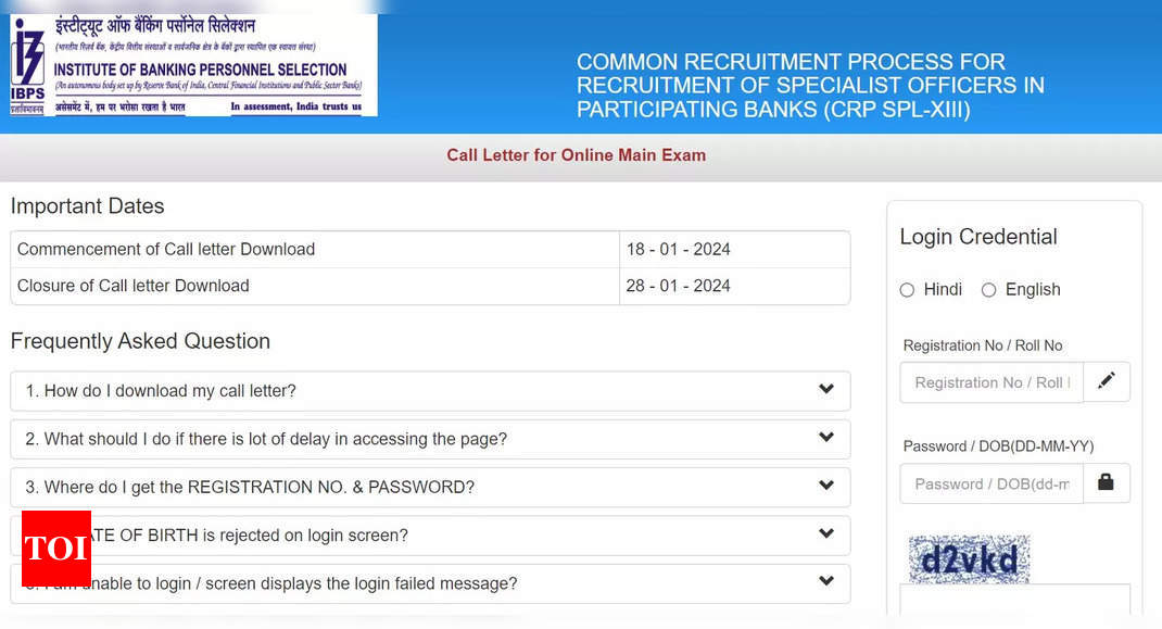 Download IBPS SO Main Admit Card 2024 | Exam Date, Result, Pattern |