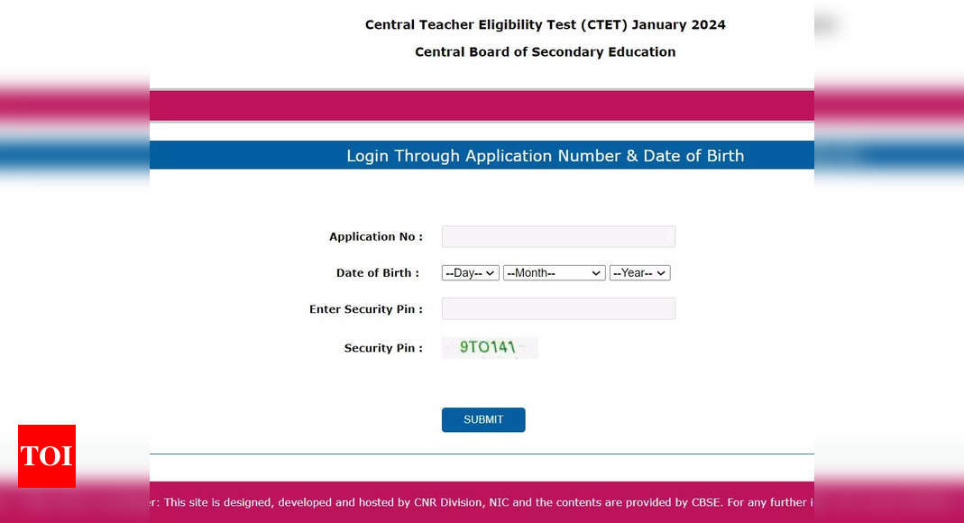 Download CBSE CTET 2024 Admit Card | Official Website |