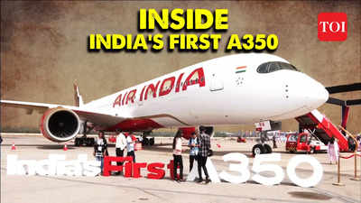 Air India unveils its 'game-changer' Airbus A350, India's latest gen wide  body aircraft - Times of India