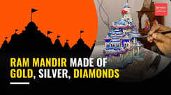 Ayodhya Ram Mandir Pran Pratishtha: Artisan creates a replica with silver, gold and diamonds