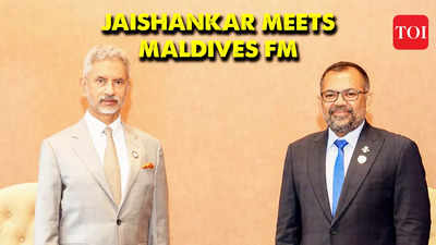 Amid India-Maldives row Jaishankar meets Maldivian counterpart Moosa Zameer in Uganda