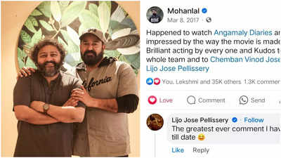 Throwback: When Mohanlal praised Lijo Jose Pellissery’s 'Angamaly Diaries'