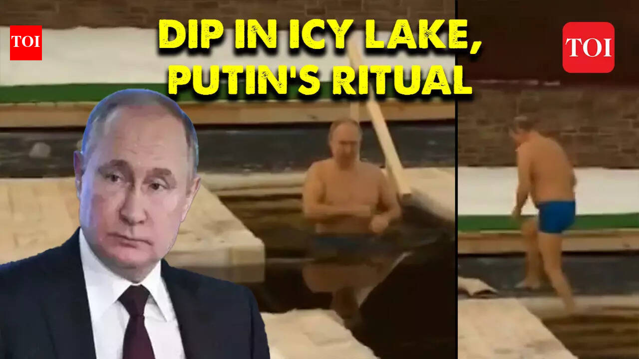 Russian President Vladimir Putin took a dip in icy lake within the sub ...