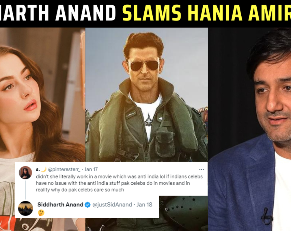 
Siddharth Anand reacts to Pakistani actor Hania Amir's comment on 'Fighter'
