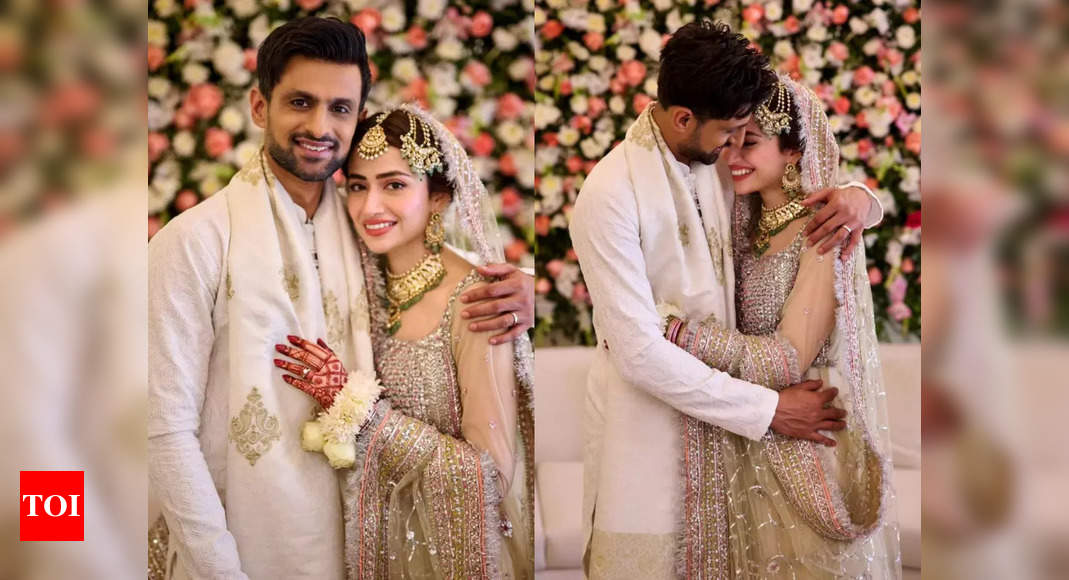 Shoaib Malik and Sana Javed’s Dreamy Wedding Photos Amid Divorce Rumours with Sania Mirza |