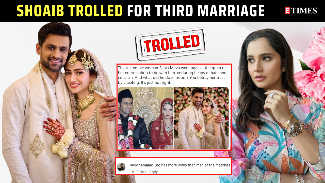 Shoaib Malik gets trolled after annoucing marriage with Sana Javed,  netizens support Sania Mirza