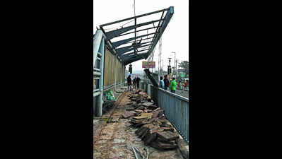 Dismantling of BRTS and Hamidia hosp bldg begins