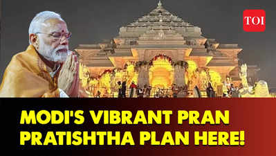 Here's PM Narendra Modi's complete Ram temple Pran Pratishtha itinerary for Ayodhya visit on January 22