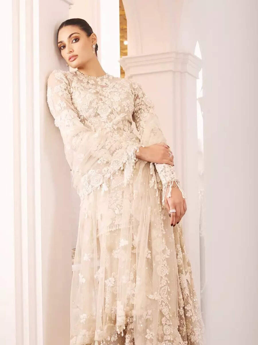 Athiya Shetty's gorgeous white floral ensemble is perfect for wedding cocktails - Vimarsana News