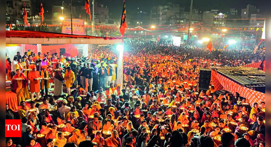 Ram Temple Event City Celebrates Ahead of Ram Temple Event in Ayodhya