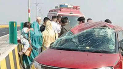Mumbai: Speeding car crashes into divider & rolls twice in first mishap on MTHL, 5 hurt