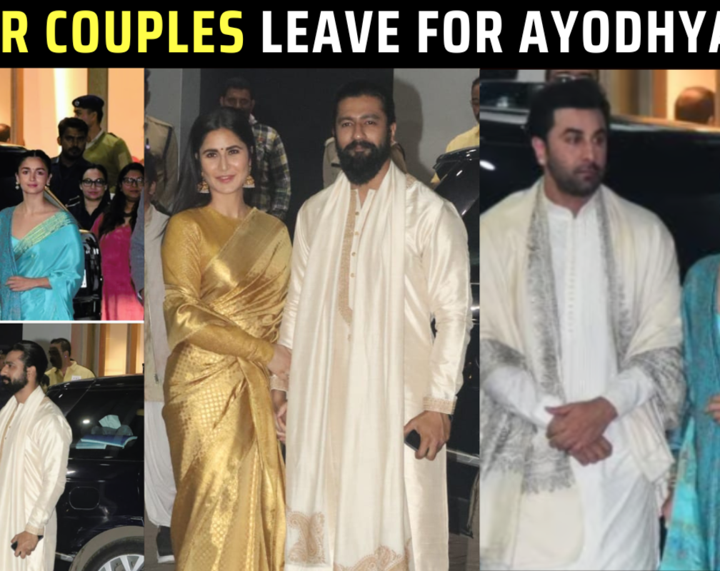 
Ranbir Kapoor-Alia Bhatt, Vicky Kaushal-Katrina Kaif head to Ayodhya ahead of Ram Mandir inauguration
