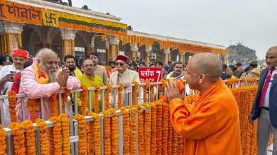 'Blessed and happy to be here': Devotees, seers celebrate in Ayodhya, reach in large numbers for 'Pran Pratishtha'