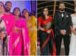 
Amritha Suresh, Lakshmi Nakshathra, and others attend Suresh Gopi's daughter Bhagya's star-studded wedding reception
