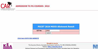 Karnataka PGCET Seat Allotment Result 2023 - Check Allotment Status ...