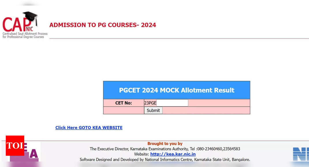 Karnataka PGCET Seat Allotment Result 2023 – Check Allotment Status | KEA |