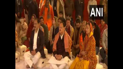 Ayodhya Ram Temple consecration: Amit Shah, JP Nadda watched live streaming from Delhi