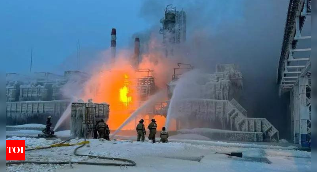 Russia blames Kyiv for attack on Baltic gas terminal | World News – Times of India
