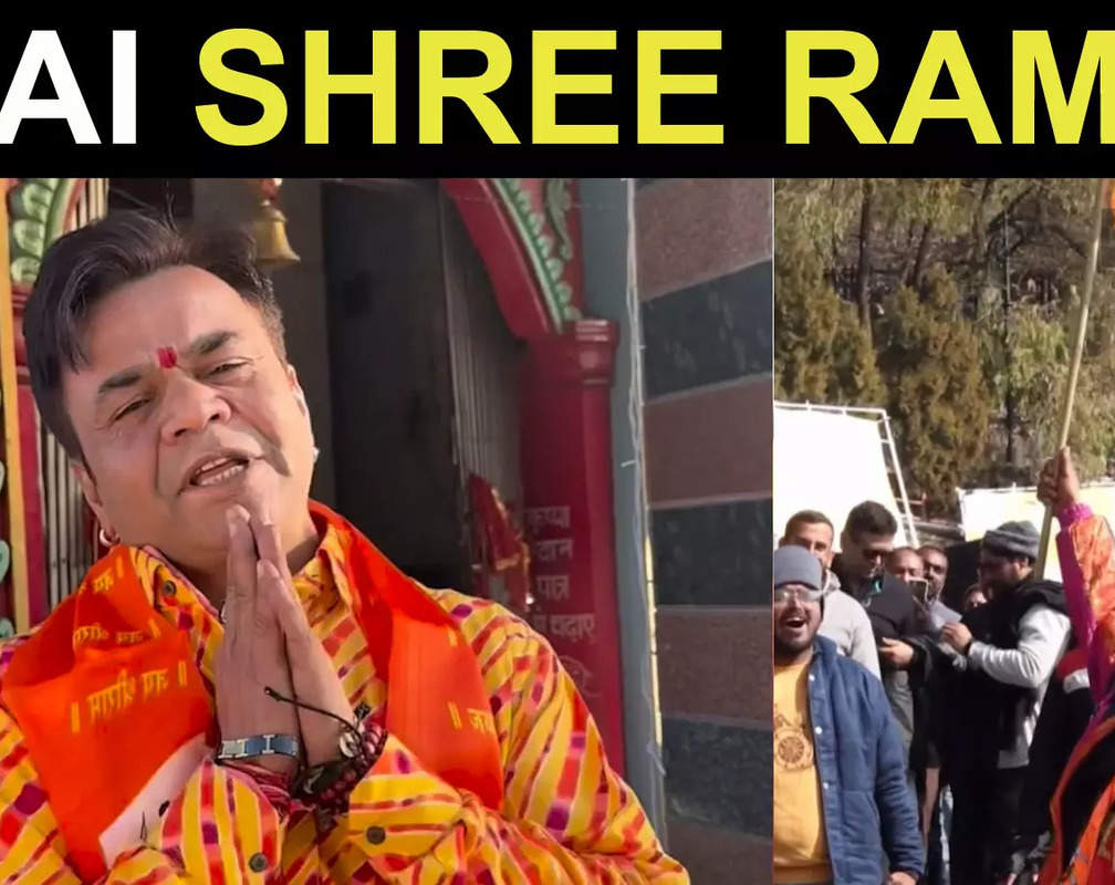 
Rajpal Yadav chants 'Jai Shree Ram', dances to dhol beats while swinging Saffron flag
