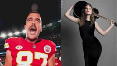 Sweet gestures from Travis Kelce to girlfriend Taylor Swift after scoring touchdown