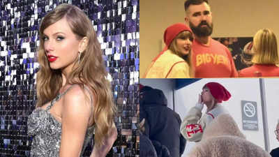 Taylor Swift cheers on beau Travis in Buffalo, playfully responds to Bills Mafia taunts, and enjoys celebration with Jason Kelce