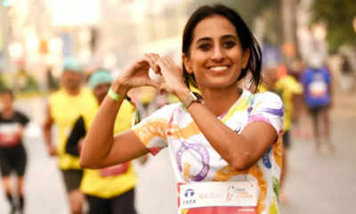 Shark Tank India’s Vineeta Singh runs Mumbai Marathon; writes ‘It makes me a better founder, a better mom, a better person’