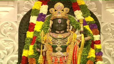 Ram-splendent: Idol sparkles with crores worth of gold, gemstone jewellery