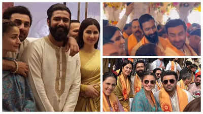 Ranbir Kapoor-Alia Bhatt, Vicky Kaushal-Katrina Kaif leave fans swooning over their camaraderie in Ayodhya: 'They are friends now'