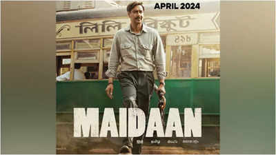 Ajay Devgn unveils 'Maidaan' new poster, film to clash with Akshay's 'Bade Miyan Chote Miyan'