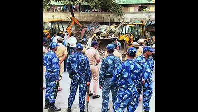Bulldozers in action days after Mira Road clashes