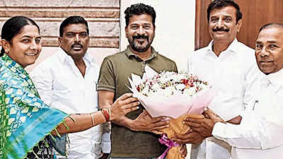 Operation akarsh? 4 BRS MLAs meet Telangana CM A Revanth Reddy amid switchover buzz