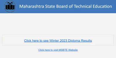 MSBTE Winter Diploma 2024 Result declared at msbte.org.in, direct link here