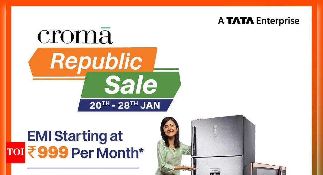 Croma Republic Day sale Get 'big deals on refrigerators, TVs, washing