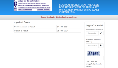 IBPS SO Prelims Result 2023: Scorecard OUT for CRP recruitment at ibps.in; Direct link to check