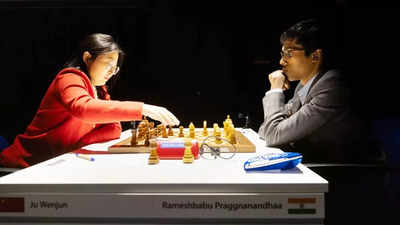 Praggnanandhaa crushes China's Wenjun Ju to join leaders in Tata Steel Masters Chess