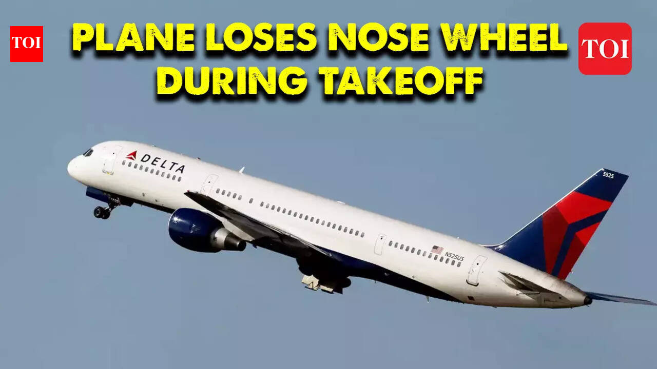 Delta Air Lines Boeing 757 loses nose wheel before take off in Atlanta